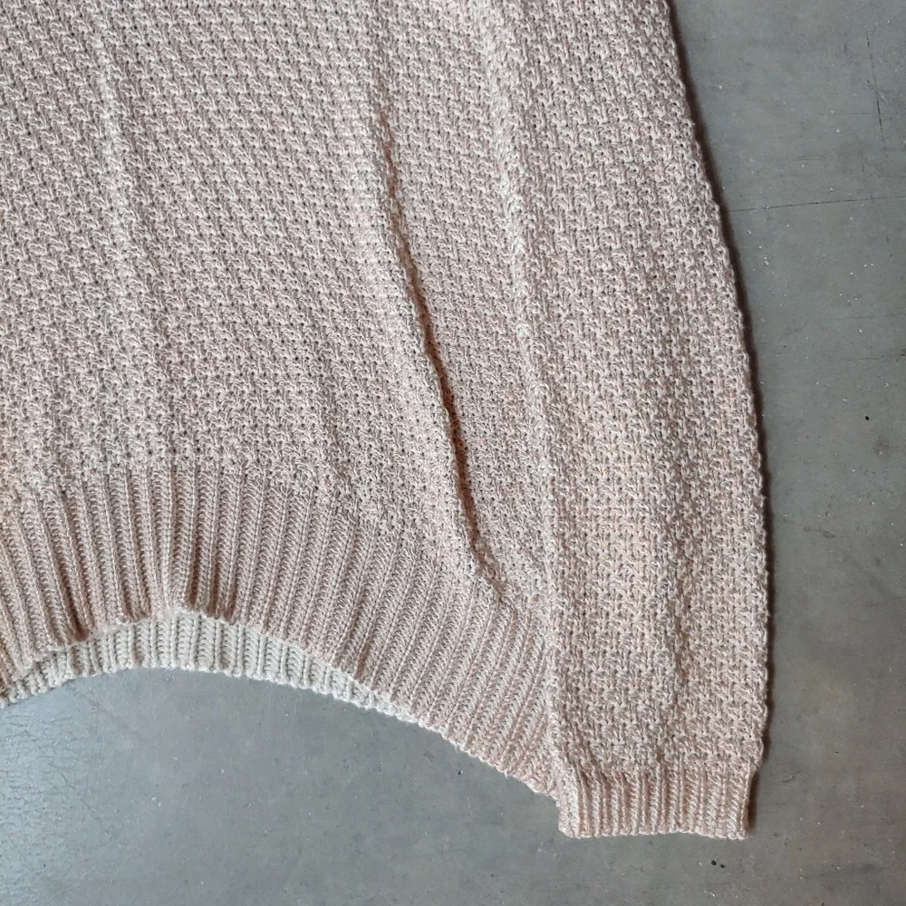 Moth Anthropologie Gold Metallic Shimmer Stitch Pullover Sweater medium_4